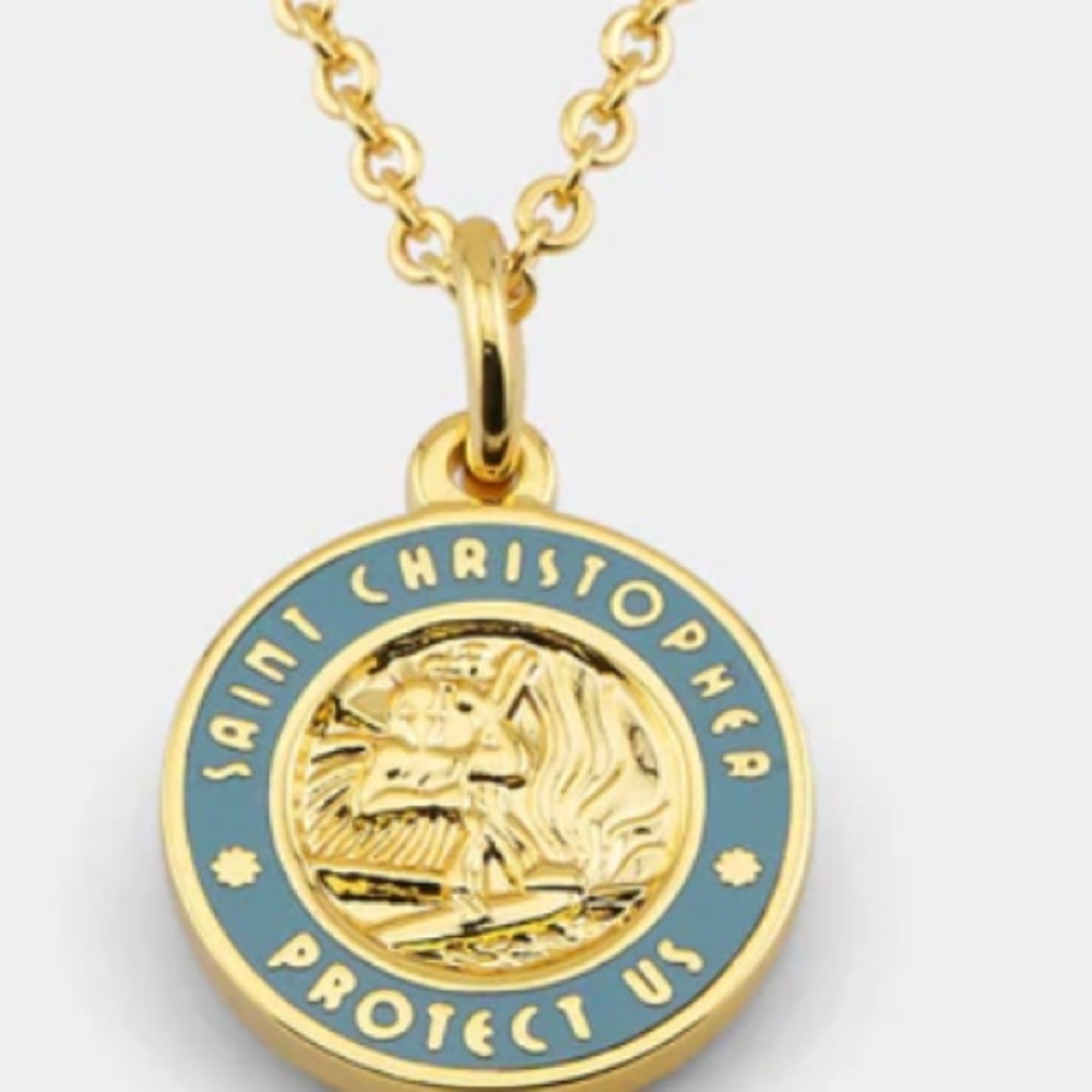 Get Back Silver Aqua Baby Blue White Necklace  Cable Chain new